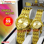 Sumax Brand Couple Watch With 1 Year Warranty