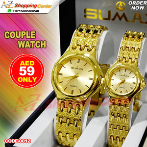 Sumax Brand Couple Watch With 1 Year Warranty