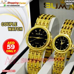Sumax Brand Couple Watch With 1 Year Warranty