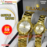 Sumax Brand Couple Watch With 1 Year Warranty